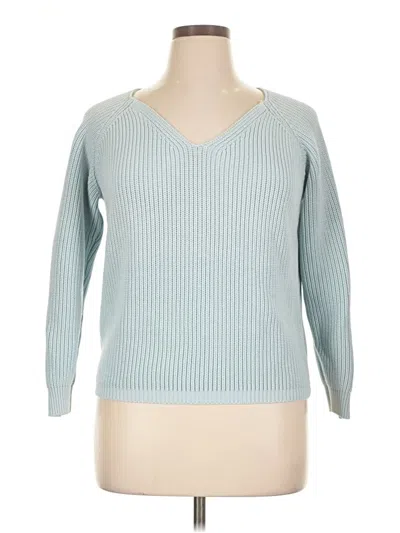 Pre-owned Faherty Pullover Sweater In Blue