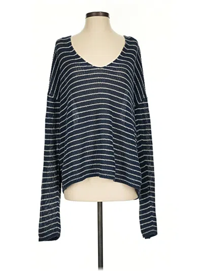Pre-owned Faherty Pullover Sweater In Blue