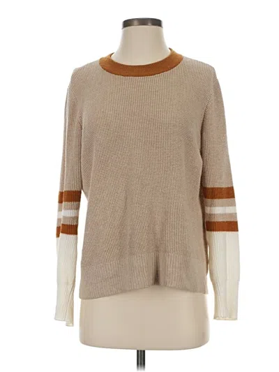 Pre-owned Faherty Pullover Sweater In Brown