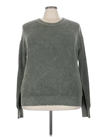 Pre-owned Faherty Pullover Sweater In Green