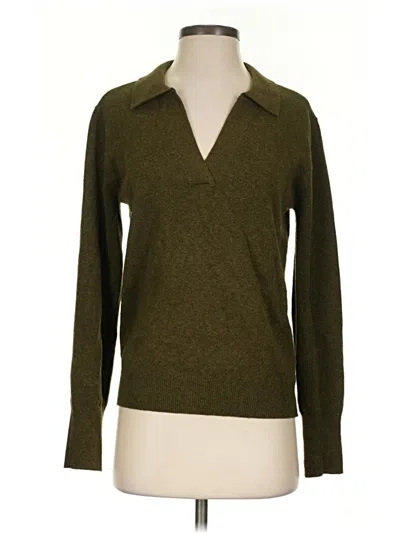 Pre-owned Faherty Pullover Sweater In Green