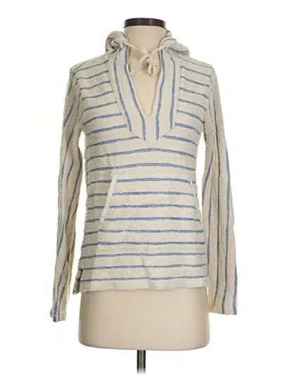Pre-owned Faherty Pullover Sweater In Ivory