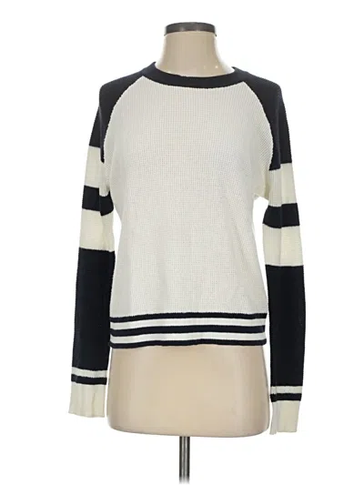 Pre-owned Faherty Pullover Sweater In Ivory