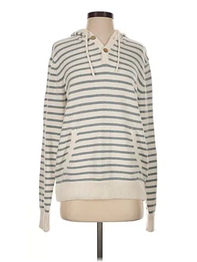 Pre-owned Faherty Pullover Sweater In Ivory
