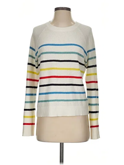 Pre-owned Faherty Pullover Sweater In Ivory