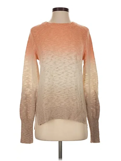 Pre-owned Faherty Pullover Sweater In Orange