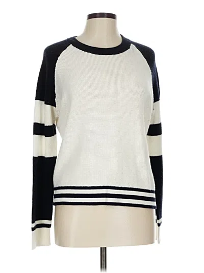 Pre-owned Faherty Pullover Sweater In White