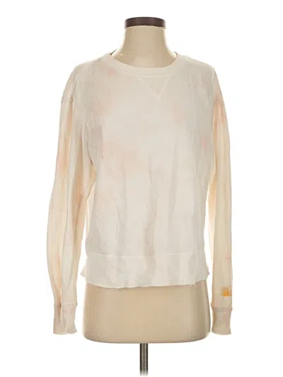 Pre-owned Faherty Pullover Sweater In White