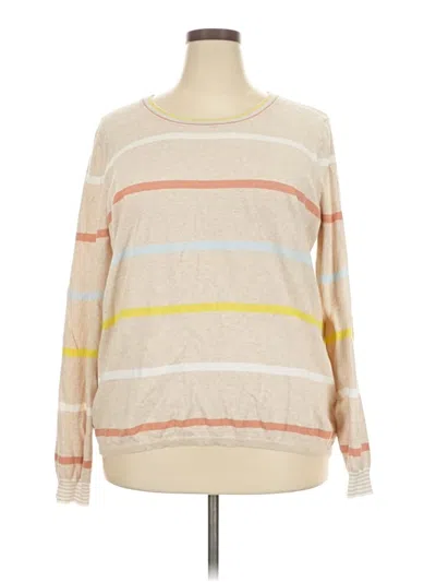 Pre-owned Faherty Pullover Sweater In White