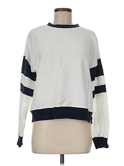 Pre-owned Faherty Pullover Sweater In White