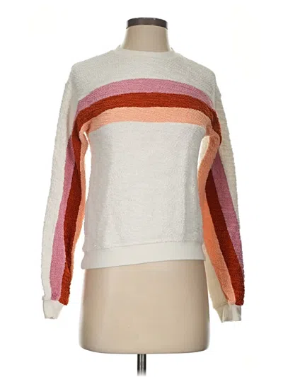 Pre-owned Faherty Pullover Sweater In White