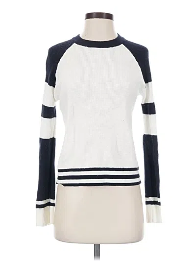 Pre-owned Faherty Pullover Sweater In White