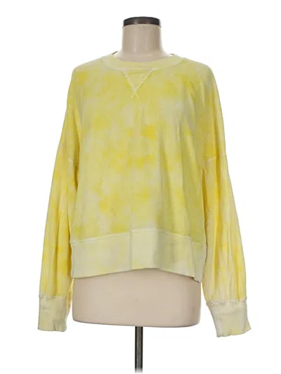 Pre-owned Faherty Pullover Sweater In Yellow