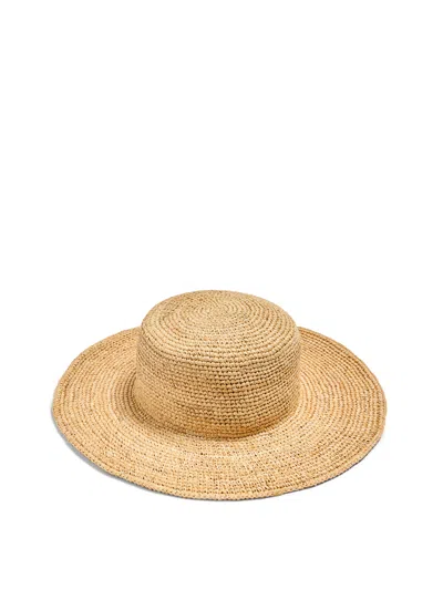 Faherty Raffia Packable Sun Hat In Brown