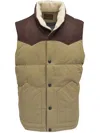 Faherty Range Gilet In Brown