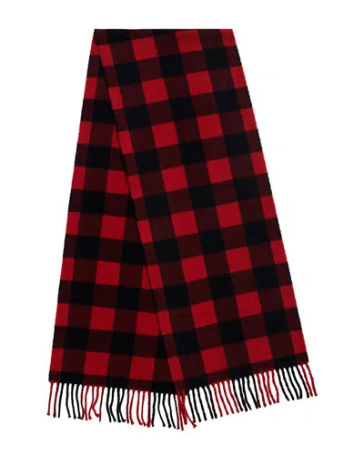 Faherty Recycled Cashmere Plaid Scarf In Black