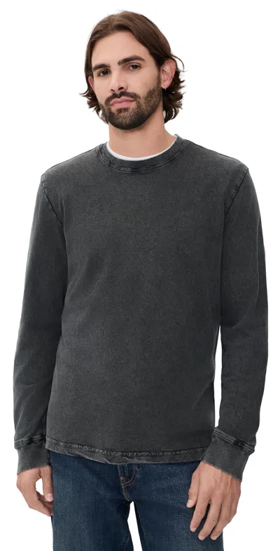 Faherty Recycled Terry Tee Graphite In Gray