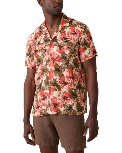 Faherty Reserve Basque Camp Shirt In Red