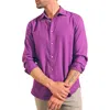 Faherty Reserve Garment Dyed Cotton Button-up Shirt In Tropic Berry