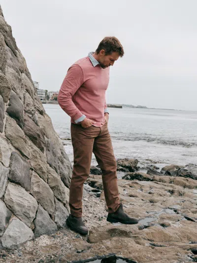 Faherty Reserve Twill 5-pocket Pants In Brown