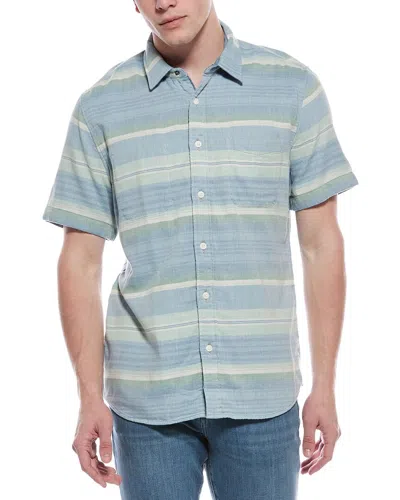 Faherty Reversible Shirt In Blue