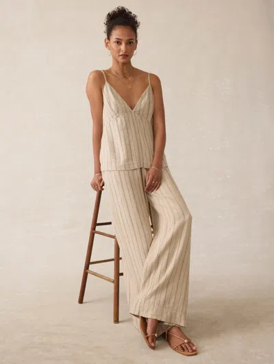 Faherty Riviera Linen Pants In Neutral