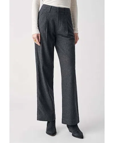 Faherty Rory Wool-blend Pant In Grey