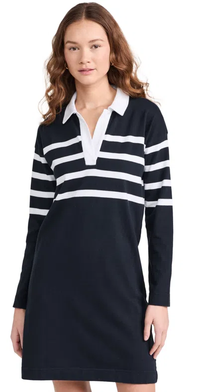 Faherty Rugby Jersey Dress Cape May Stripe