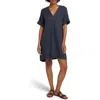 Faherty Sanibel Basketweave Dress In Washed Black