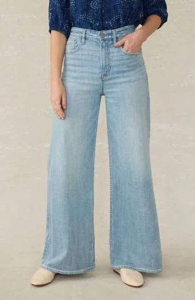 Faherty Saturday High Waist Wide Leg Jeans