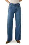 Faherty Dream High Waist Bootcut Jeans In Blue