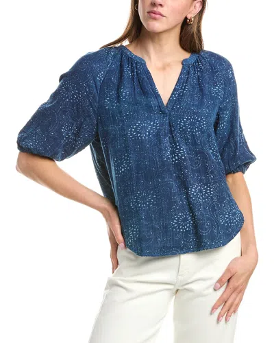 Faherty Seacliff Top In Blue