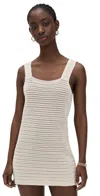 Faherty Seacoast Crochet Dress Cream