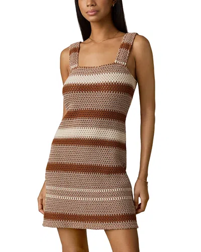 Faherty Seacoast Crochet Sleeveless Dress In Multi