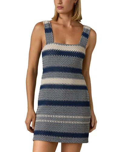Faherty Seacoast Crochet Sleeveless Dress In Multi
