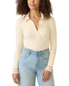 Faherty Shiloh Cashmere-blend Sweater Polo In Neutral