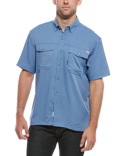Faherty Shorelite Air Shirt In Blue