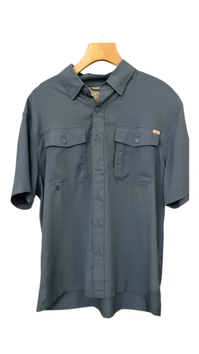 Faherty Shorelite Air Shirt In Marine Blue