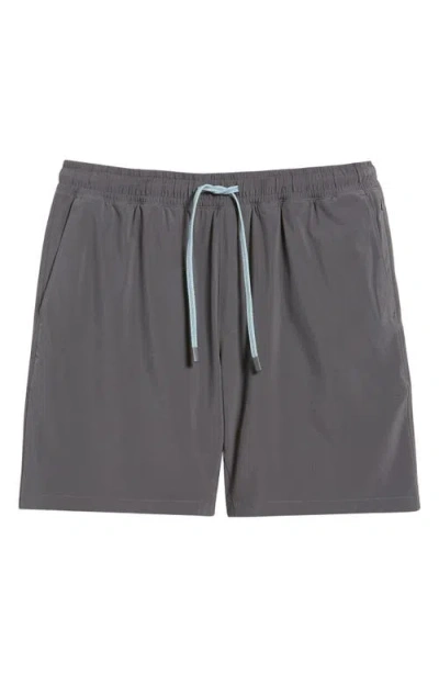 Faherty Shorelite Performance Swim Trunks In Cowry Gray