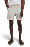 Faherty Shorelite Performance Swim Trunks In Tropic Cay