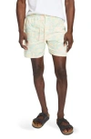 Faherty Shorelite Performance Swim Trunks In White