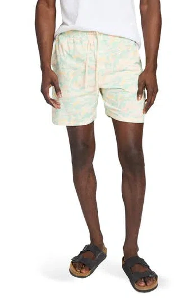 Faherty Shorelite Performance Swim Trunks In White