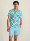 Faherty Shorelite Short-sleeve Tech Polo Shirt In Summer Blooms