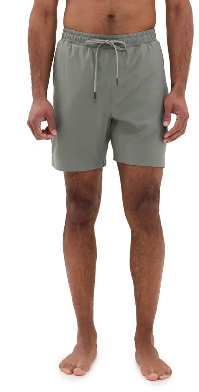 Faherty Shorelite Trunks 7 Coastal Fern