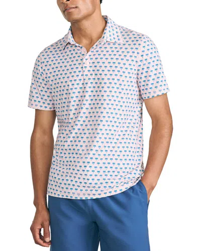 Faherty Shorelite Up Polo In Burgundy