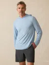 Faherty Shorelite Upf Hoodie Blue Breeze