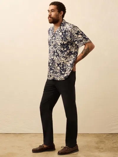 Faherty Short Sleeve Bali Camp Shirt In Multi