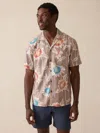 Faherty Short Sleeve Breeze Camp Shirt In Multi
