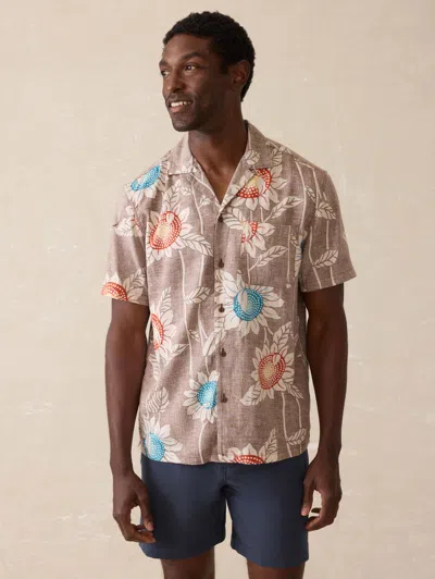 Faherty Short Sleeve Breeze Camp Shirt