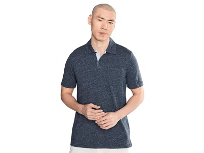 Faherty Short Sleeve Breeze Polo Men's Clothing Midnight Skies Heather: Xl In Black